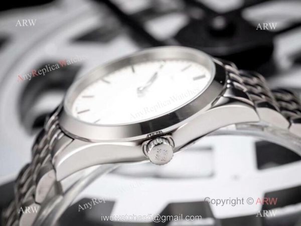 Fake Patek Philippe Calatrava White Dial Stainless Steel Watches 42mm 6
