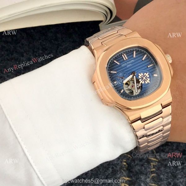 High End Patek Philippe Nautilus White Face Tourbillon Copy Watch For Men 6