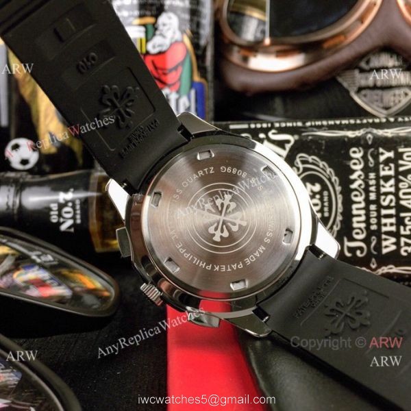 Japan grade Patek Philippe Aquanaut Chronograph Watch SS Silver Dial 6