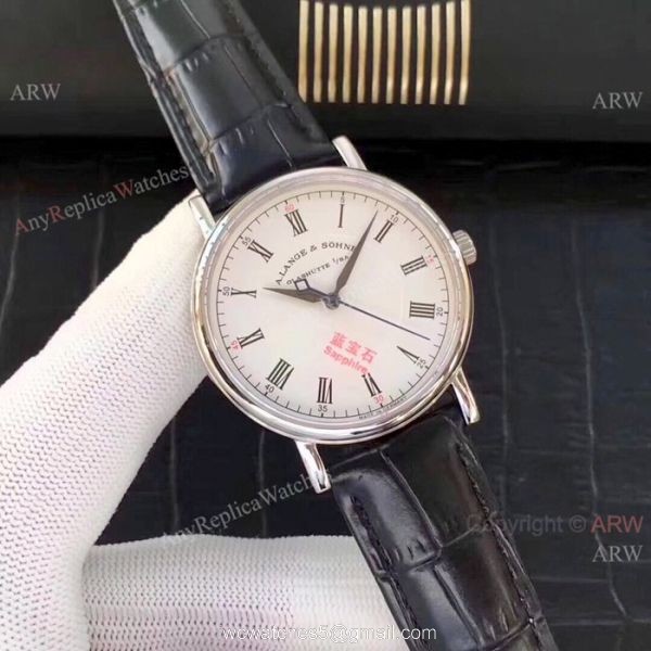 Copy A.Lange Sohne Black Dial Men Watches Swiss Quality 6