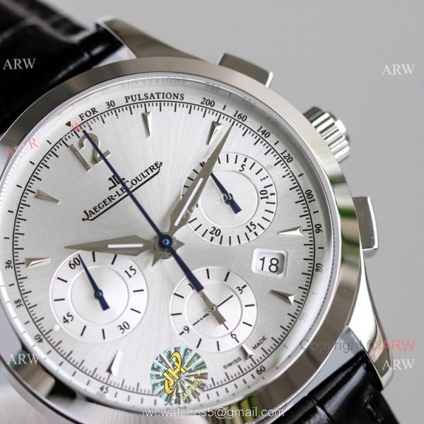 Swiss Copy Jaeger-LeCoultre Master Chronograph Watch Silver Dial 2020 New 6