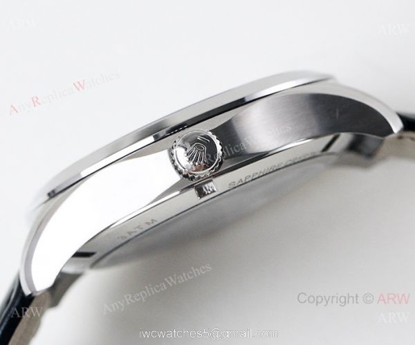 Grade A Replica Rolex Datejust Swiss 8215 Watch SS Black Dial 40mm 6