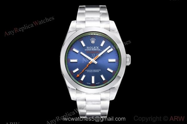 EX Factory Eta2836 Swiss Rolex Milgauss Blue Replica Watch 40mm 6