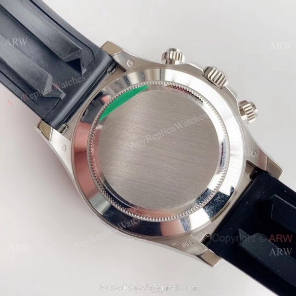 Noob Swiss 4130 Rolex Daytona Watch Blue Dial Rolex Oysterflex Replica Watch 6