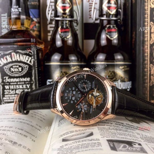 Copy Jaeger-leCoultre Master Grande Tradition Tourbillon Watch Rose Gold 6