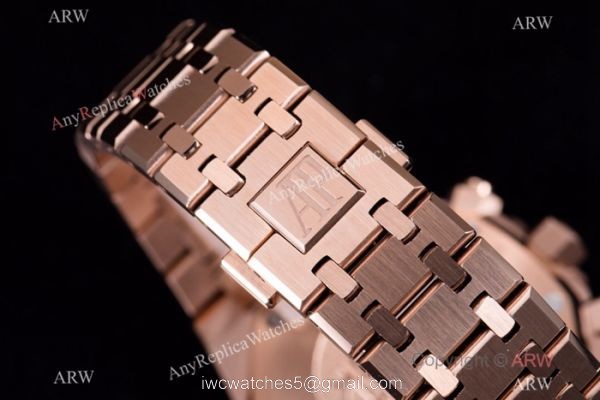 BF Factory Audemars Piguet Royal Oak Blue Dial Rose Gold Replica Watch 6