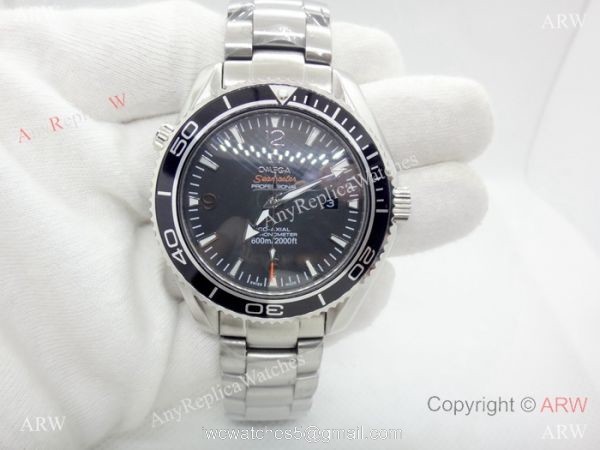 Fake Omega Seamaster Planet Ocean Stianless Steel Black Watch 6