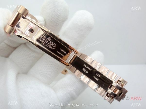 Copy Rolex Day-Date Chocolate Dial Rose Gold 40mm Watch 6