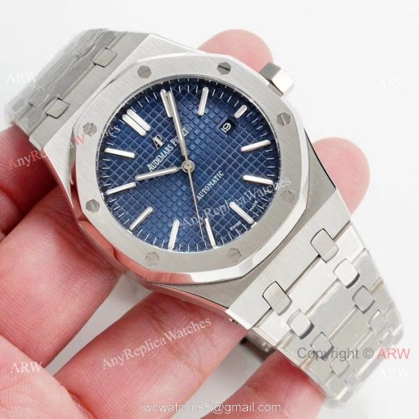 Audemars Piguet Royal Oak Swiss 3120 Watches Fake Stainless Steel Blue Face 6