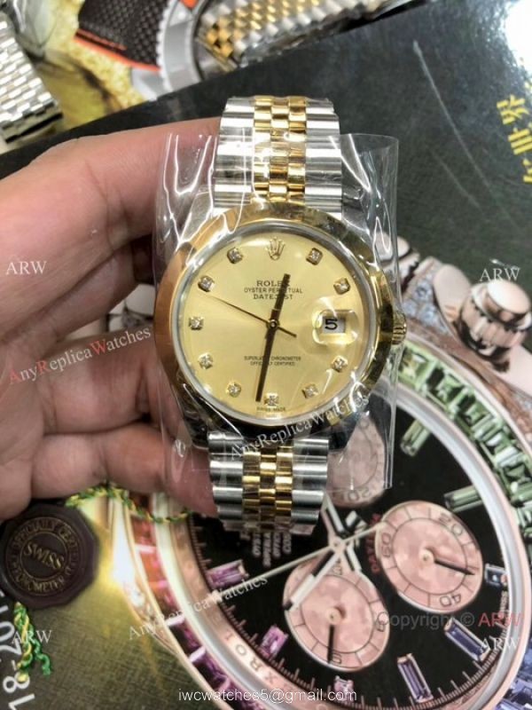 (EW) Swiss Fake Rolex Datejust II Silver Dial Jubilee Watches Eta 3255 Movement 6