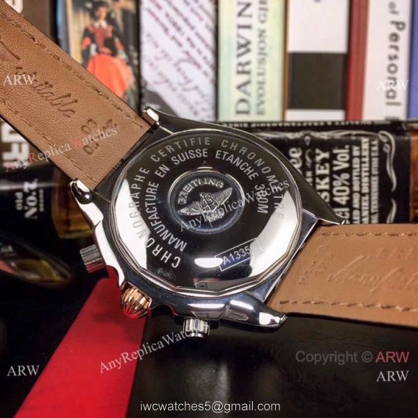 Replica Breitling Chronomat 01 Two Tone Rose Gold Watch 6