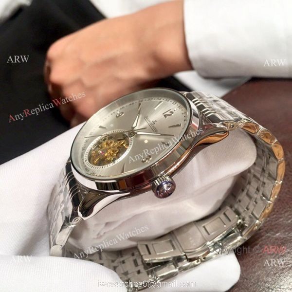 Best Copy Jaeger-LeCoultre Two Tone Rose Gold Tourbillon Watch 42mm 6