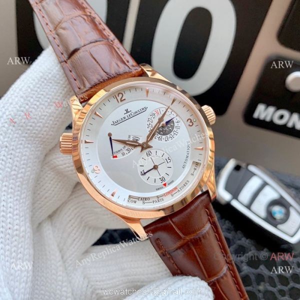 New Copy Jaeger LeCoultre Master Ultra Thin Reserve de Marche Watch SS Silver Face 6