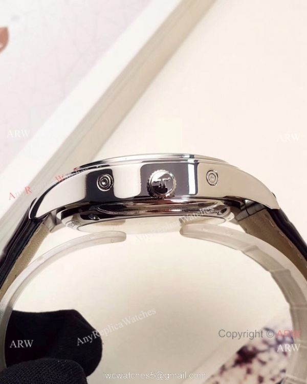 Jaeger-LeCoultre Perpetual Calendar Copy Watches SS Black Dial 6