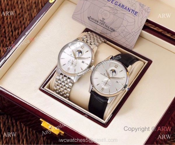 2019 Copy Jaeger-LeCoultre Master Moonphase Stainless Steel Watch 6