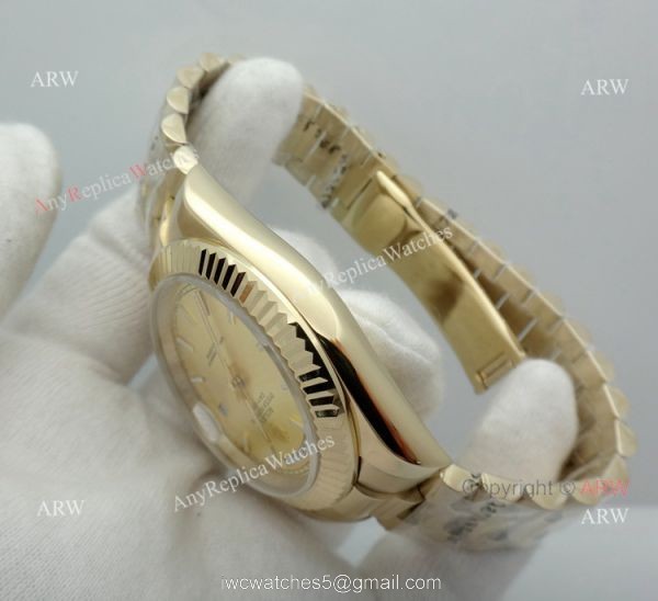 High Quality Replica Presidential Rolex Day-Date All Gold Watch 40mm 6