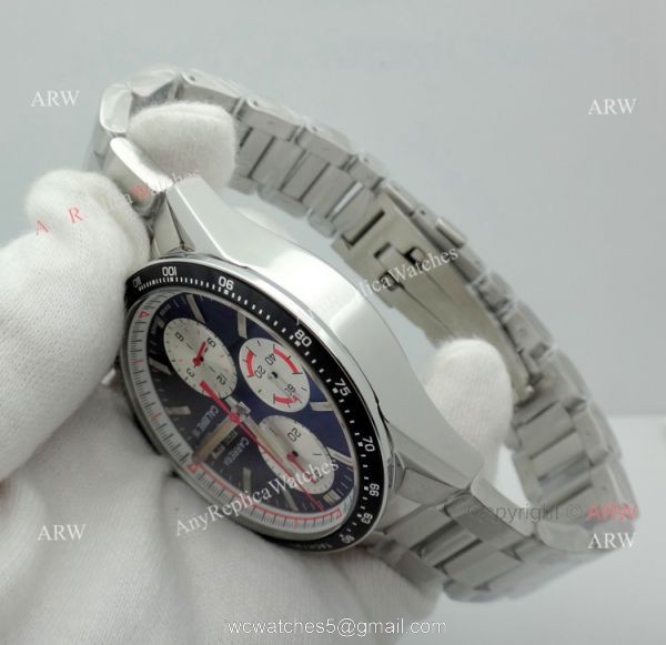 Copy TAG Heuer Carrera Calibre 16 Stainless Steel Chronograph Watch 6