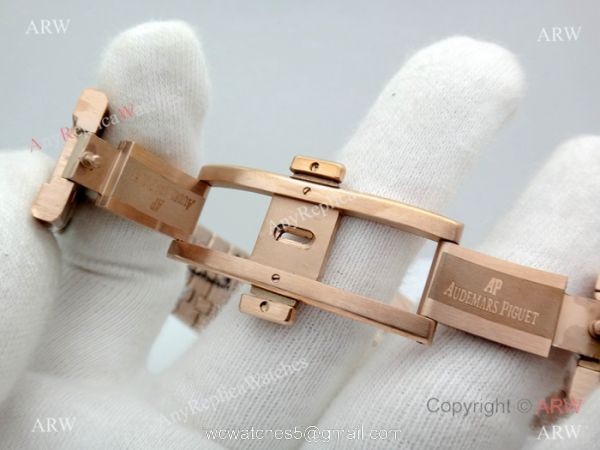 Fake Audemars Piguet Perpetual Calendar Rose Gold Black Watch Low Price 6