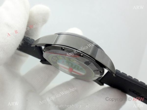 Fake Chopard Alfa Romeo Chronograph Black Dial Watch Red Hands 6