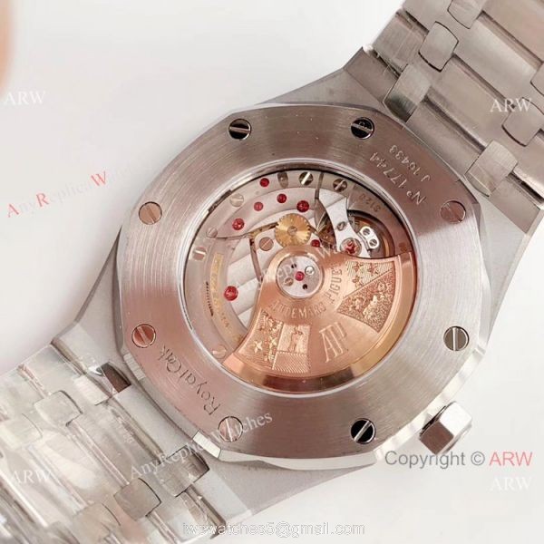 Swiss Grade A Audemars Piguet Royal Oak SS Blue Dial Replica Watch JF Audemars Piguet 6