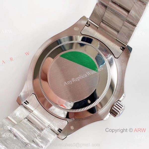 Swiss Replica Rolex Yachtmaster ETA2836 Watch Stainless Steel Black Bezel 6