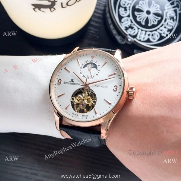 Copy Jaeger LeCoultre Flying Tourbillon Rose Gold watch Mens 6