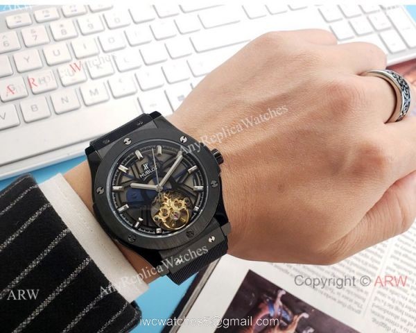 Copy Hublot Tourbillon Skeleton Big Bang Watches 43mm 6