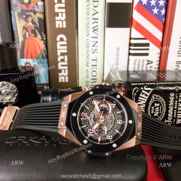 New Replica Hublot Big Bang King Unico Watch Rose Gold Case 6