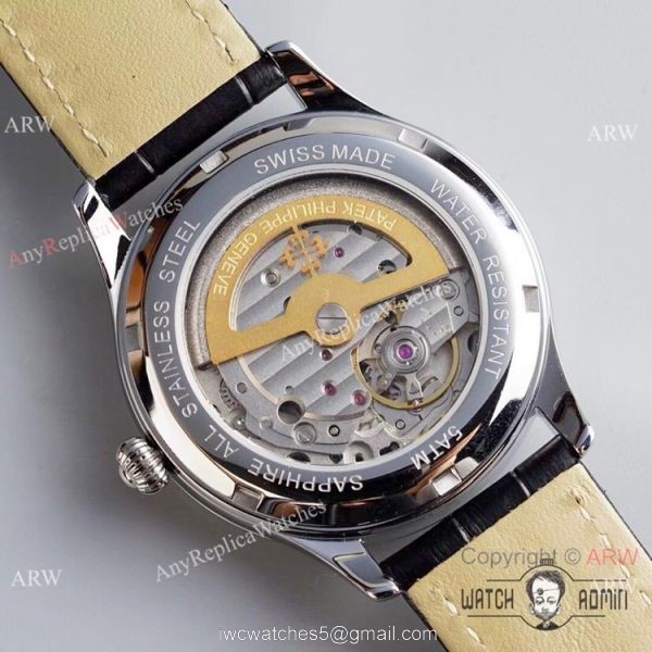 Grade 1A Replica Patek Philippe Moonphase White Dial Watch New Patek Philippe AAA 6