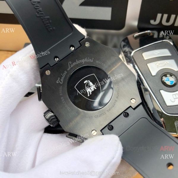New Replica Lamborghini Spyder 124bbr watch Rose Gold Gray Dial 6