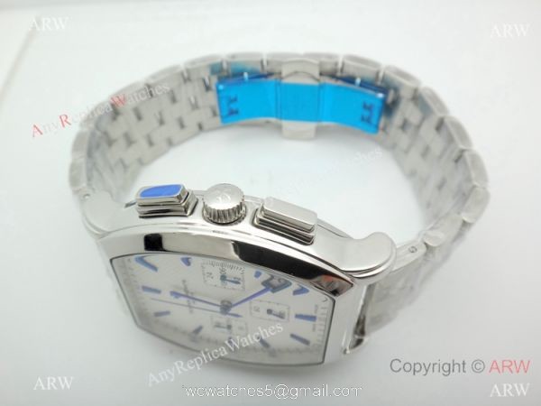 Vacheron Constantin Copy Watch Stainless steel Chronograph Blue Stick 6