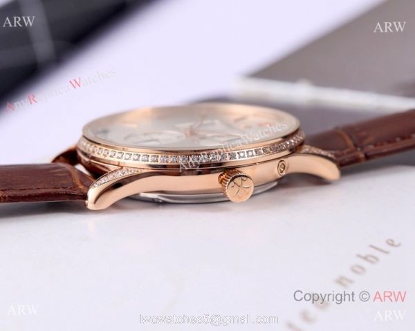 Clone Vacheron Constantin Power Reserve watch SS Diamond Black Dial 6