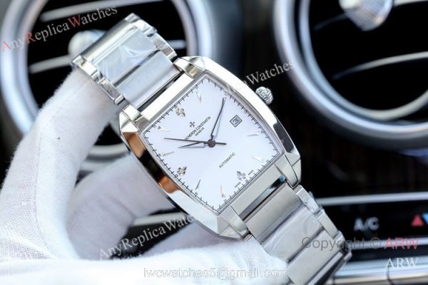Copy Vacheron Constantin Malte Stainless Steel White Face Watch 40mm 6