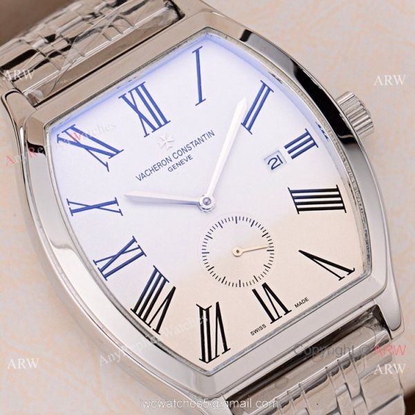 Buy Vacheron Constantin Geneve Fake Stianless steel Blue Dial Wristwatch 6