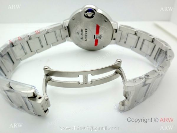 Copy Cartier Ballon Bleu Moonphase Watch Stainless Steel Sapphire crystal 6