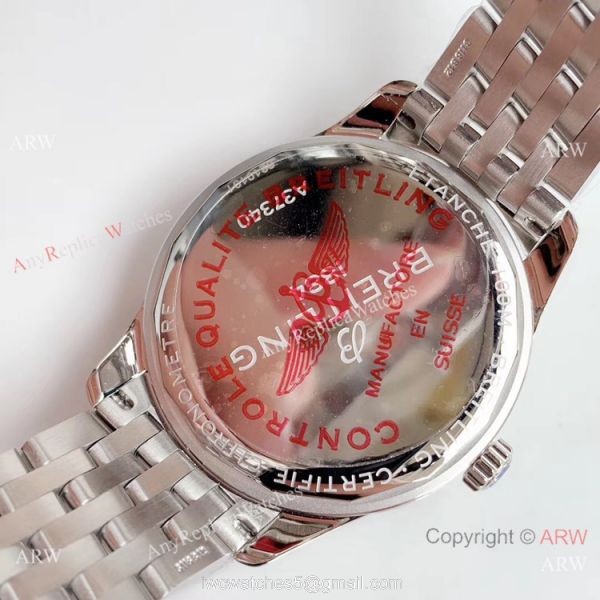 Swiss Replica Breitling Premier Men Watch Stainless Steel Grey Dial 6