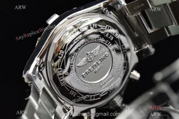 Swiss Grade Replica Breitling Super Avenger II 7750 Watch Stainless Steel Blue Face 6