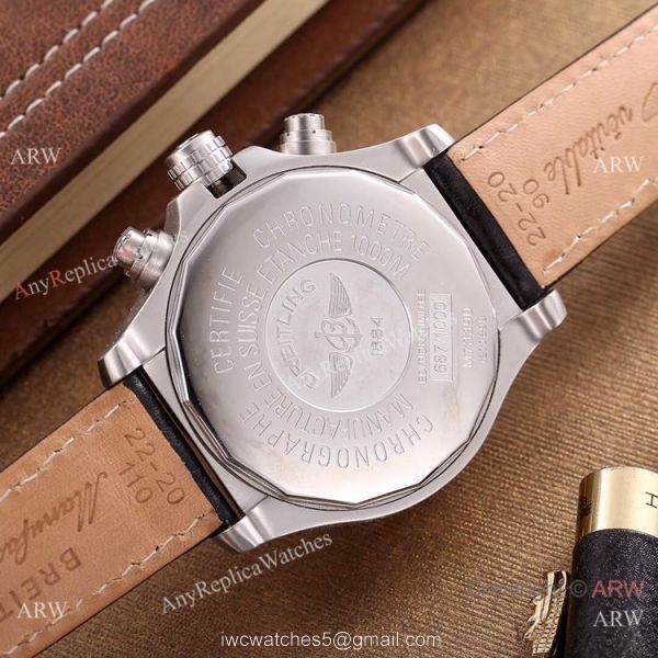 New Style Breitling Avenger Seawolf Chronograph Men Watch White Face 6