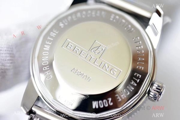 (GF) Replica Breitling Superocean Heritage II SS White Dial Black Ceramic Watch 42mm 6