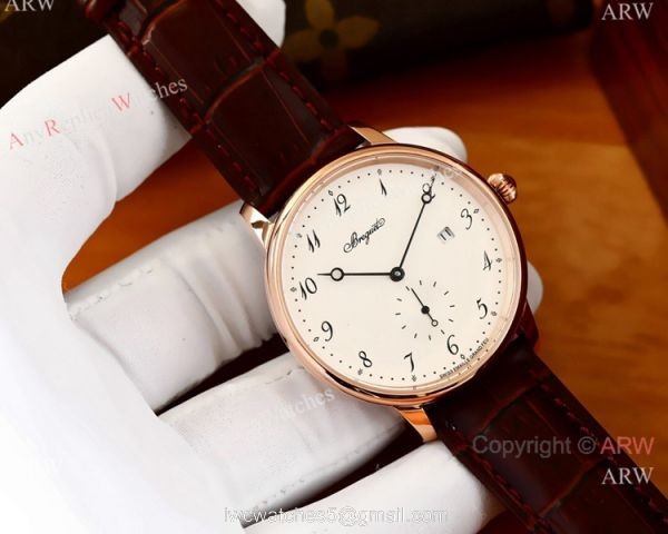 Replica Breguet Classique SS White Arabic Dial Watches 40mm 6