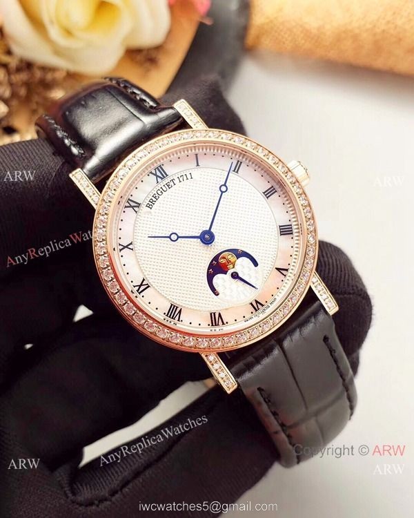 Breguet Classique Moonphase 9087br Ladies Watches Best Replica 6