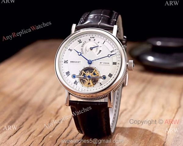 Replica Breguet Tourbillon Automatic 43mm Men Watch Rose Gold 6