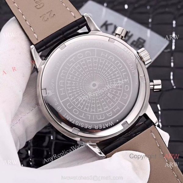 High Quality Copy Hamilton Grand Complications Men Watch SS Black Dial 6