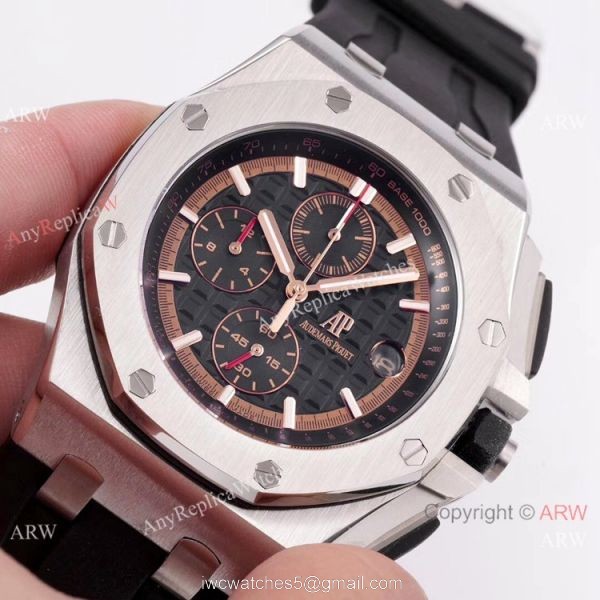 Copy Audemars Piguet Royal Oak Offshore SS BlackRed Face watch New Style 6