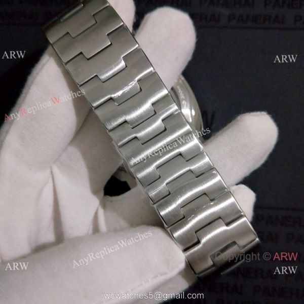 AAA Quality Panerai Luminor Marina 44mm Watch Stainless Steel White Face 6