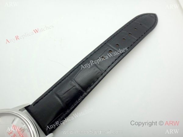 Replica Omega De Ville Moonphase Watch SS Silver Dial 6