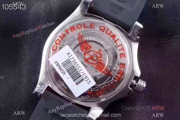 GF Replica Breitling Avenger II GMT SWISS 2836 Watch 43mm Black Face 6