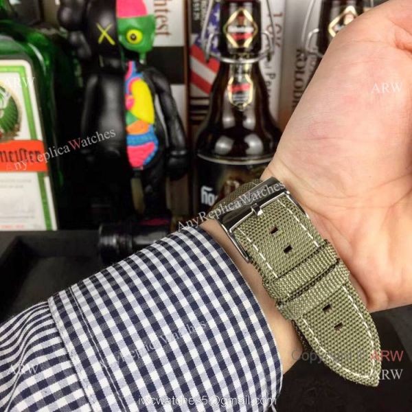 New Copy Breitling Navitimer Chronograph Watches SS Brown Military Strap 6