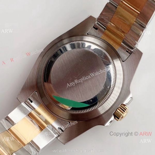Copy Rolex Submariner AR Factory 2-Tone Black Dial 3135 Watch 6