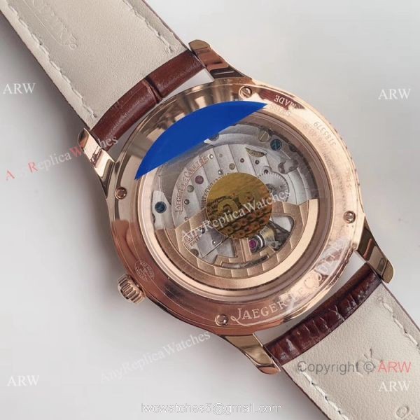 Swiss Copy Jaeger-LeCoultre Master Control Q1548420 Rose Gold White Watch ZF Factory 6